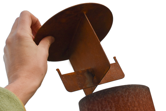 Chapeau de cheminée pour poêle d’extérieur
